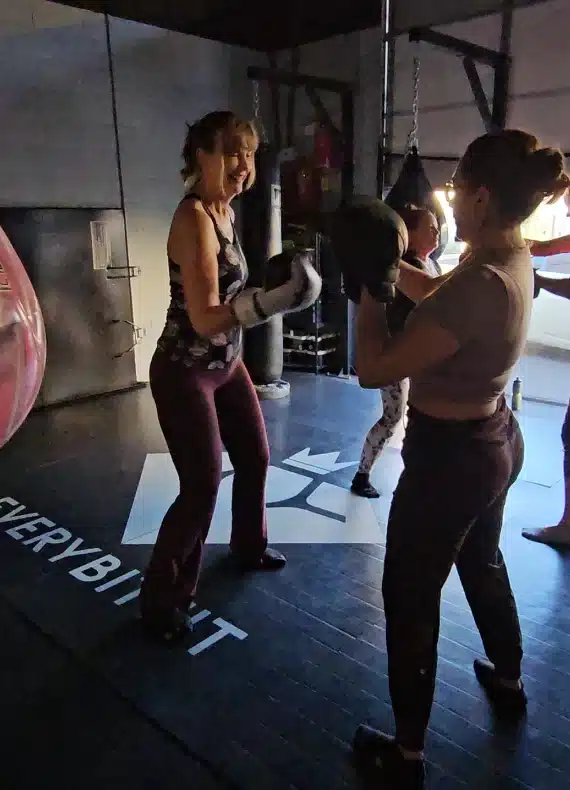 EmpowerFit self-defense and fitness class at the Everybitfit Scottsdale studio